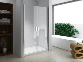 Drzwi prysznicowe do wnęki otwierane uchylnie 110x190 cm DUO ACTIVE dwuskrzydłowe