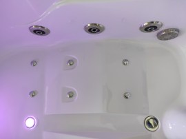 WANNA SGM-KL9209L kryl sanitarny ABS/PMMA, powierzchnia odporna na zarysowania i uszkodzenia (kolor biały, odcień biel porcelanowa, grubość na dnie 8 mm