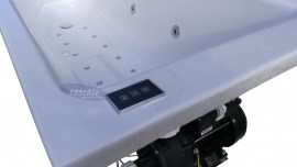 Wanna z hydromasażem prostokątna BERNO dotykowy panel sterowania  wskaźnik prawidłowego poziomu wody Zabezpieczenie przed pracą "na sucho"