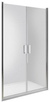Drzwi prysznicowe wnękowe uchylne 120x190 cm DUO ACTIVE dwuskrzydłowe (VL.642-4.120)