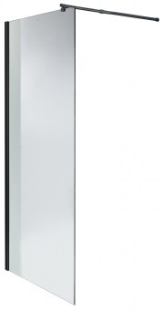Ścianka prysznicowa FLIT BLACK WALK-IN 100x190cm szkło 8 mm (VL.A20P.100B)